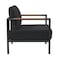 Flash Furniture Black Teak Accented Patio Chair with Cushions GM-201027-1S-CH-GG - alternate 6